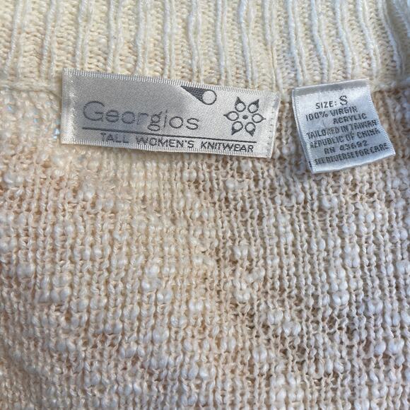 Vintage Oversized Pink Textured Granny Cardigan - Women's Size S - Picture 3 of 5